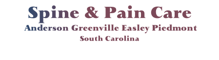 Spine & Pain Care
 Anderson Greenville Easley Piedmont
South Carolina
